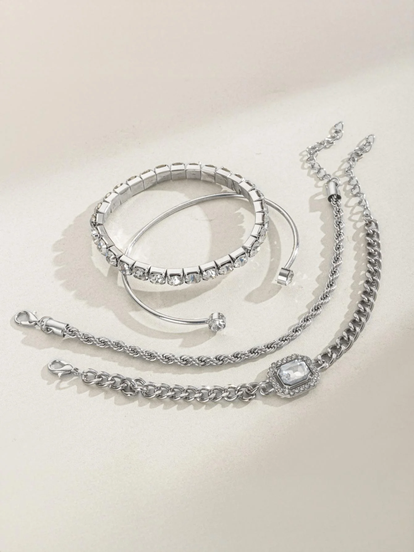 Diamond-encrusted Bracelet Set - Image 8