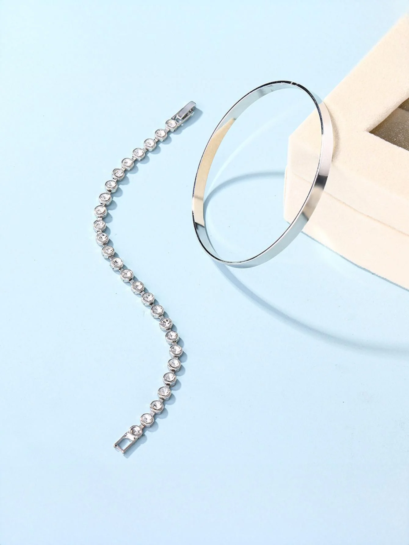 Alloy Diamond-set Bracelet - Image 10