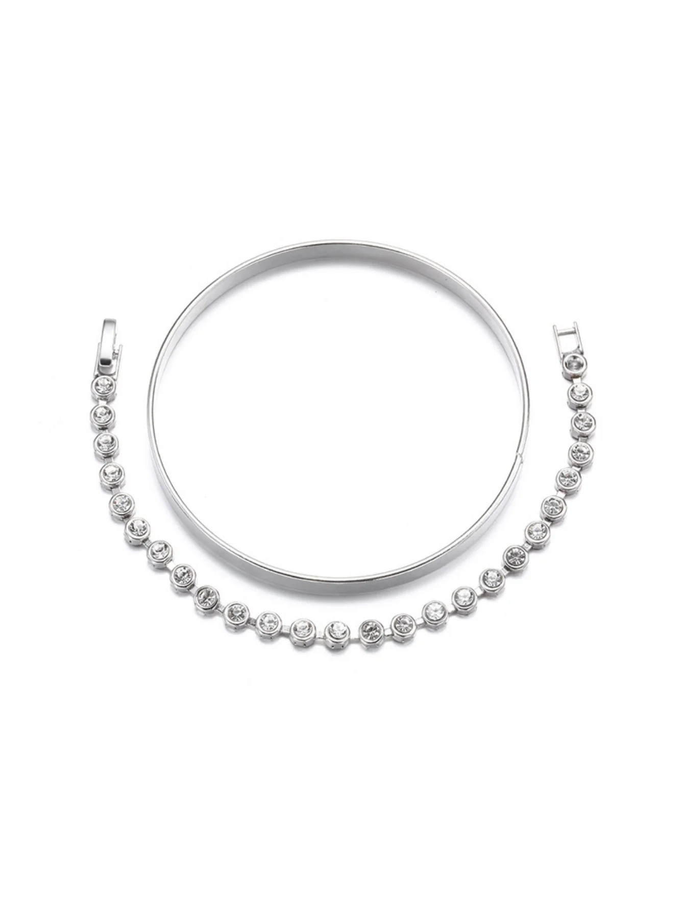 Alloy Diamond-set Bracelet - Image 12