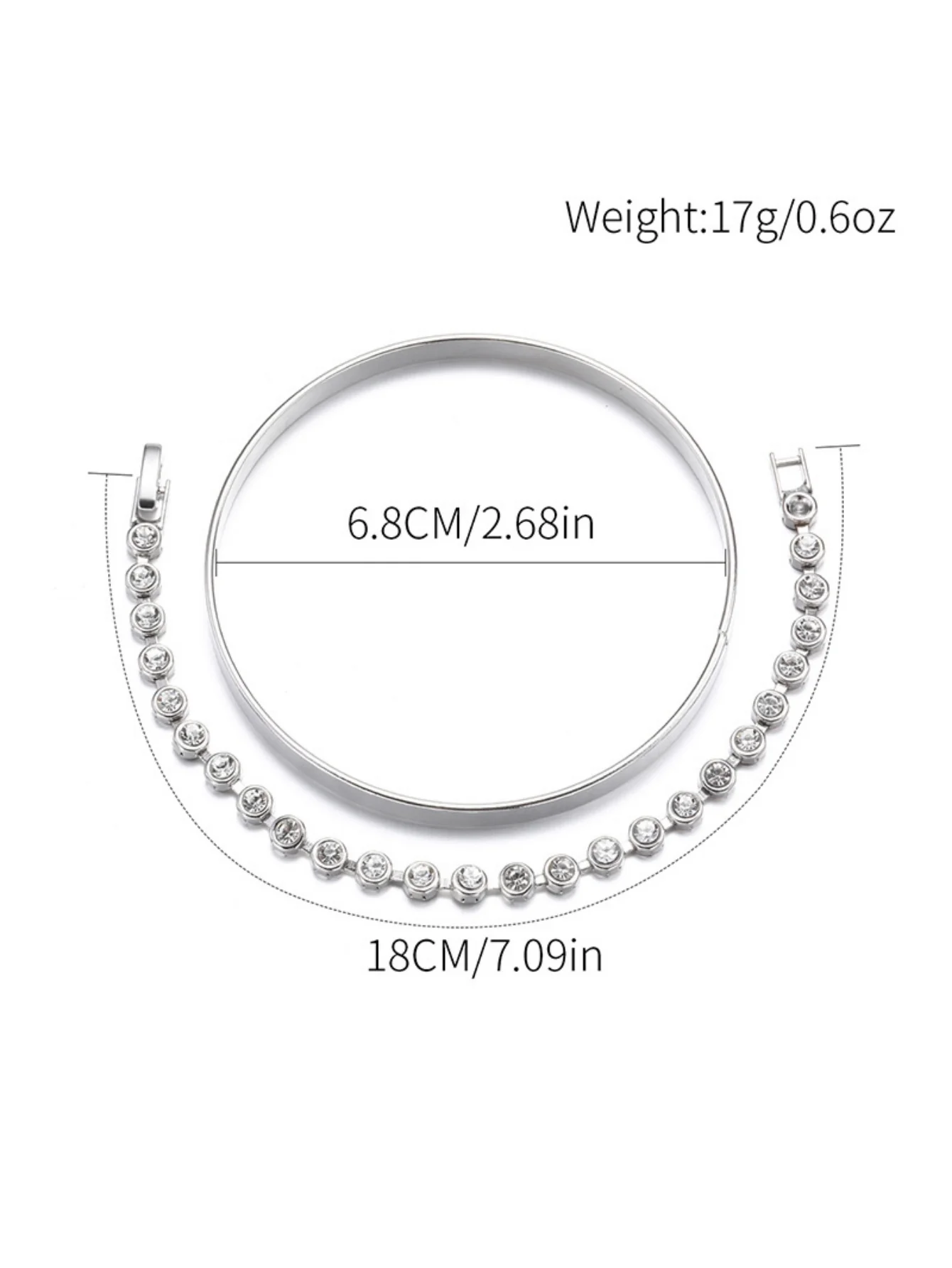 Alloy Diamond-set Bracelet - Image 13