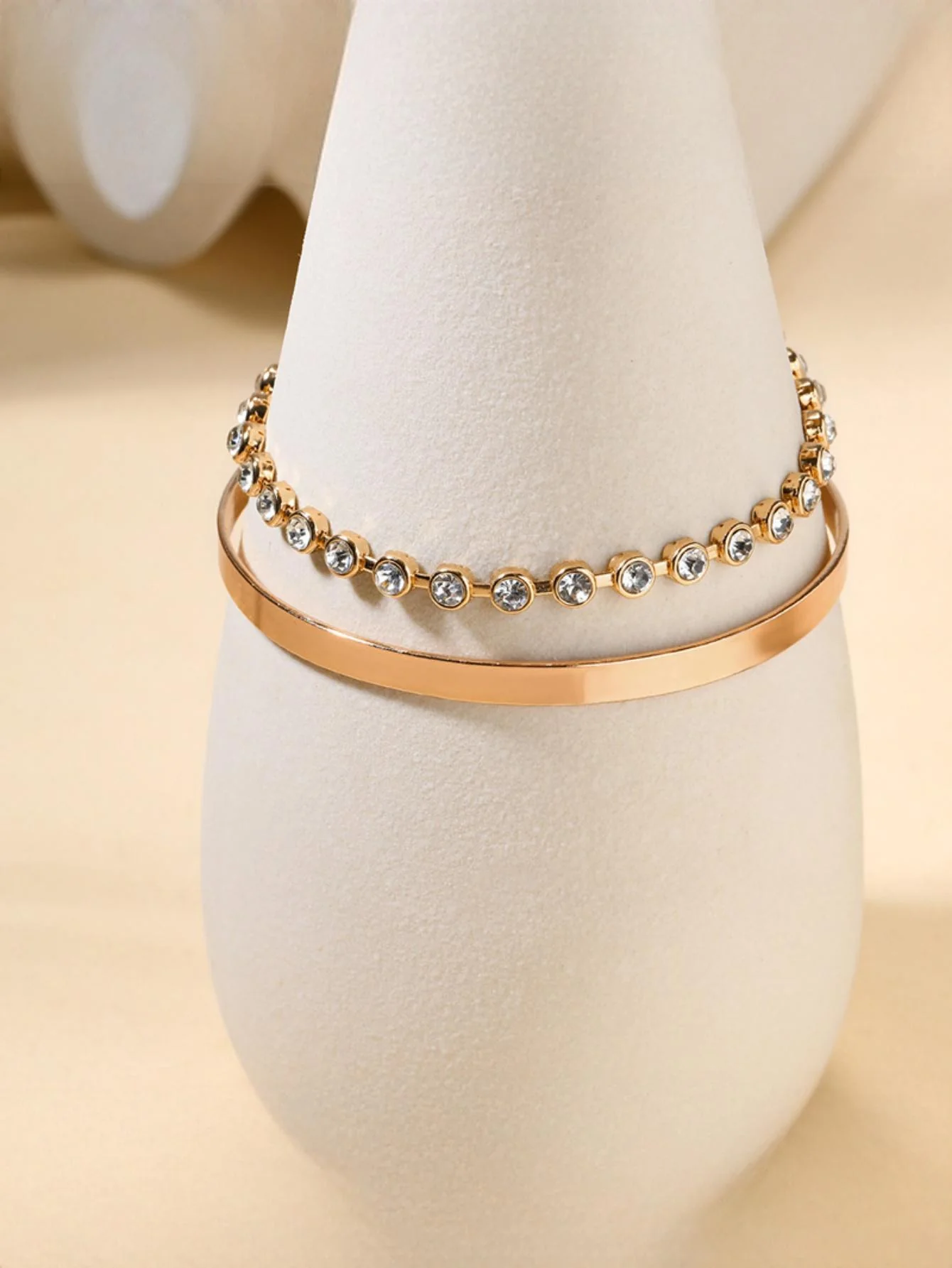 Alloy Diamond-set Bracelet - Image 5
