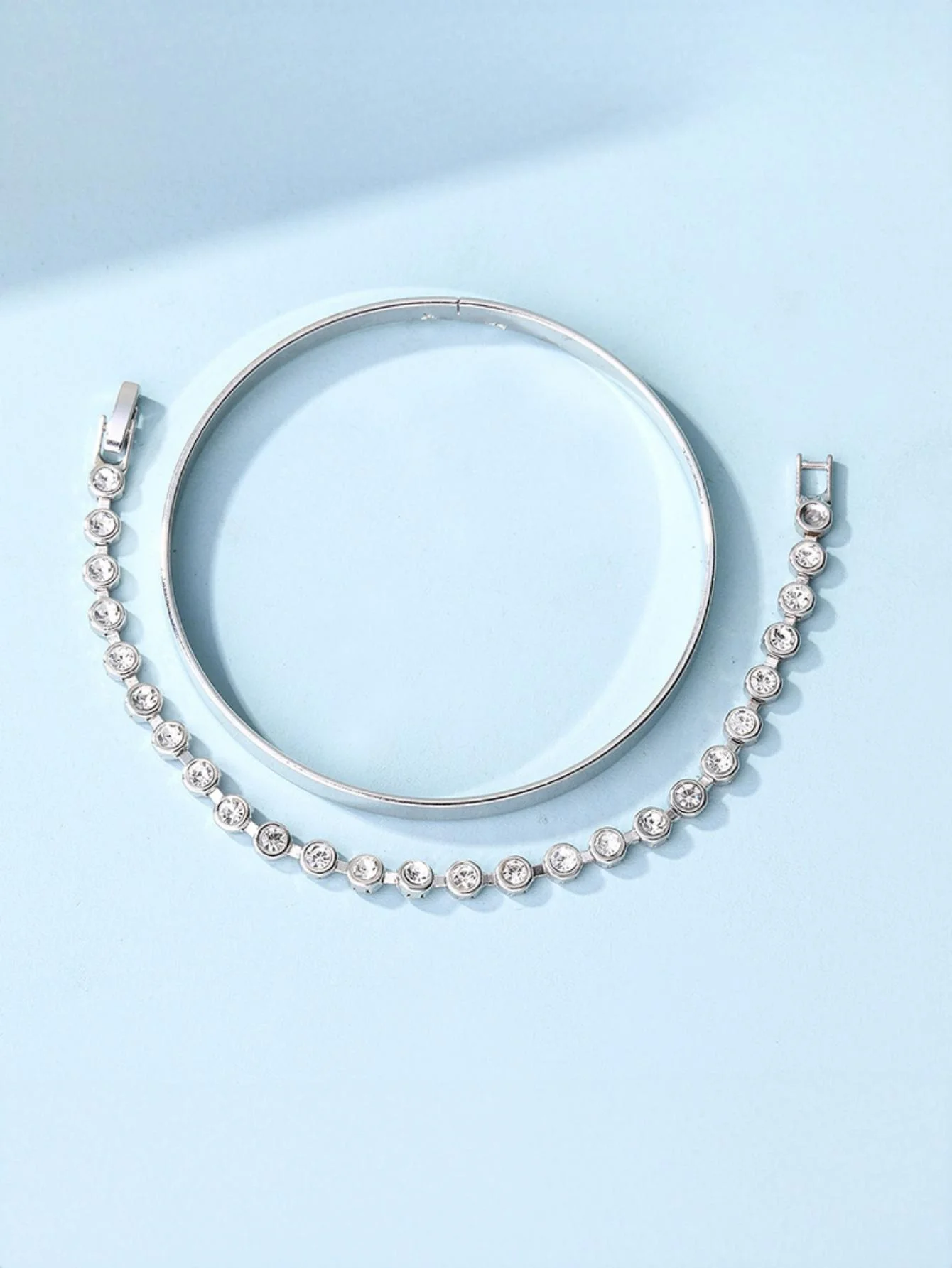 Alloy Diamond-set Bracelet - Image 9