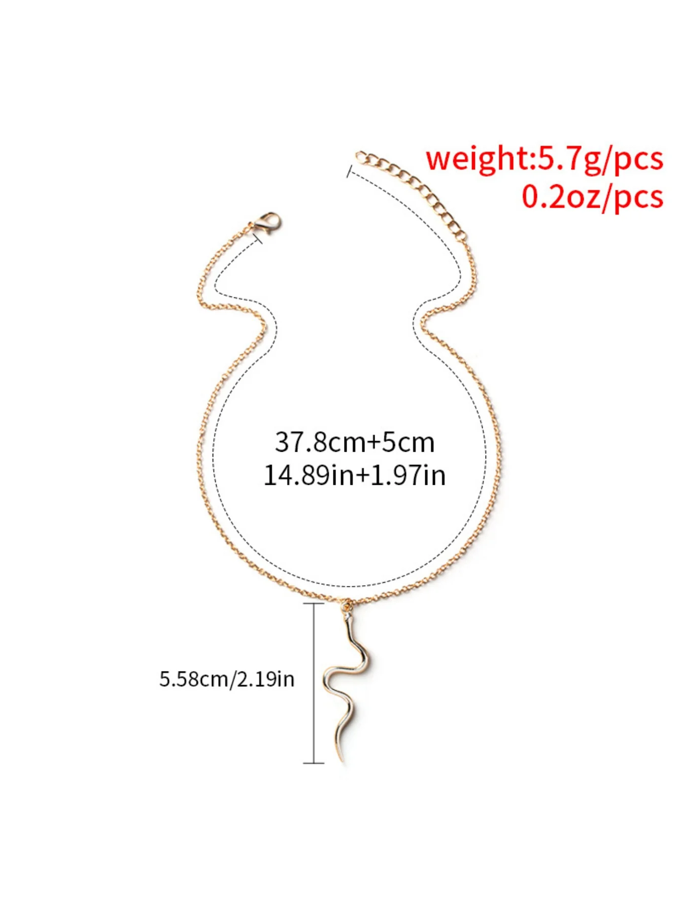 Snake Pendant Necklace - Image 5