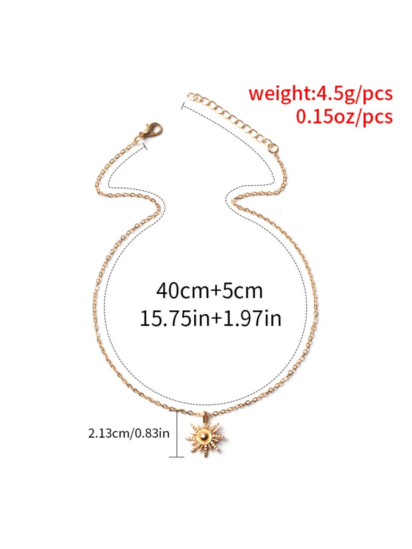 Sun Pendant Necklace - Image 10
