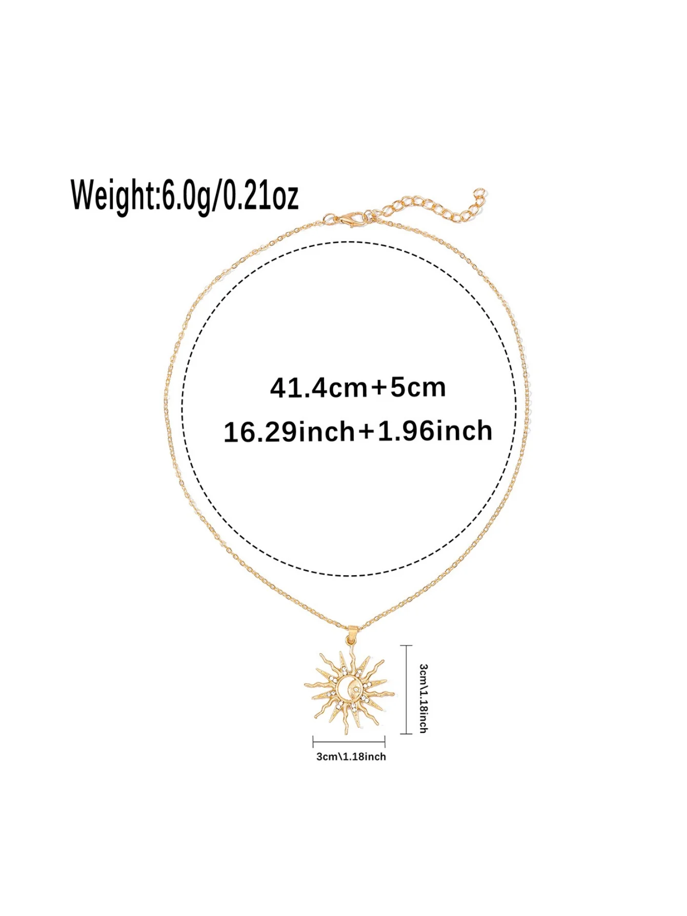 Alloy Sun Necklace - Image 7