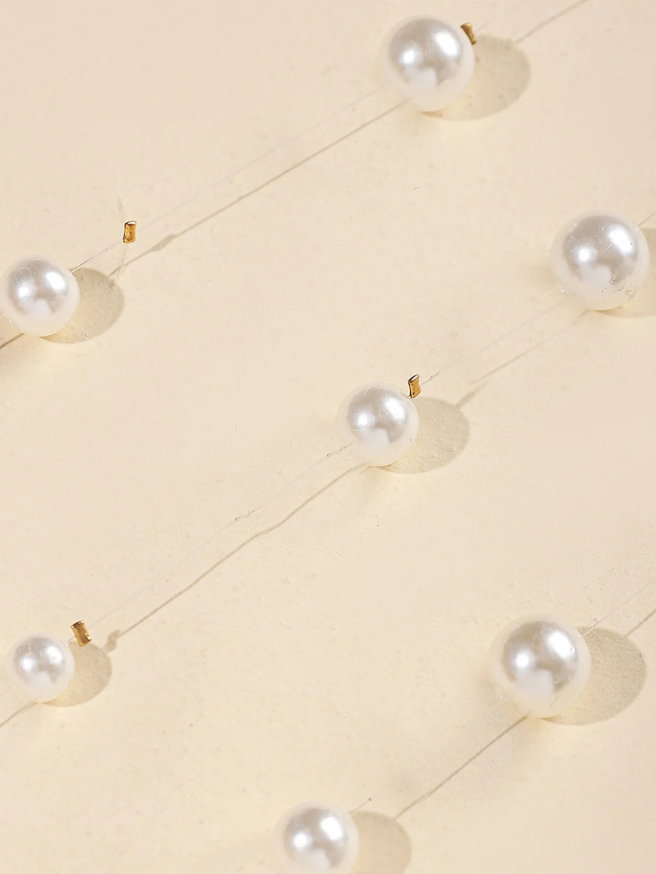 Multi-layered Pearl Pendant Necklace - Image 5