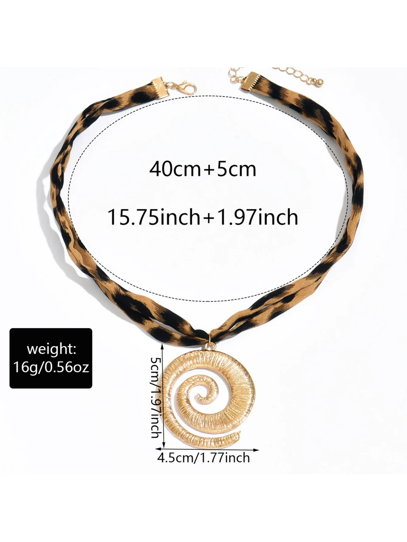 Leopard Print Seashell Starfish Necklace - Image 15