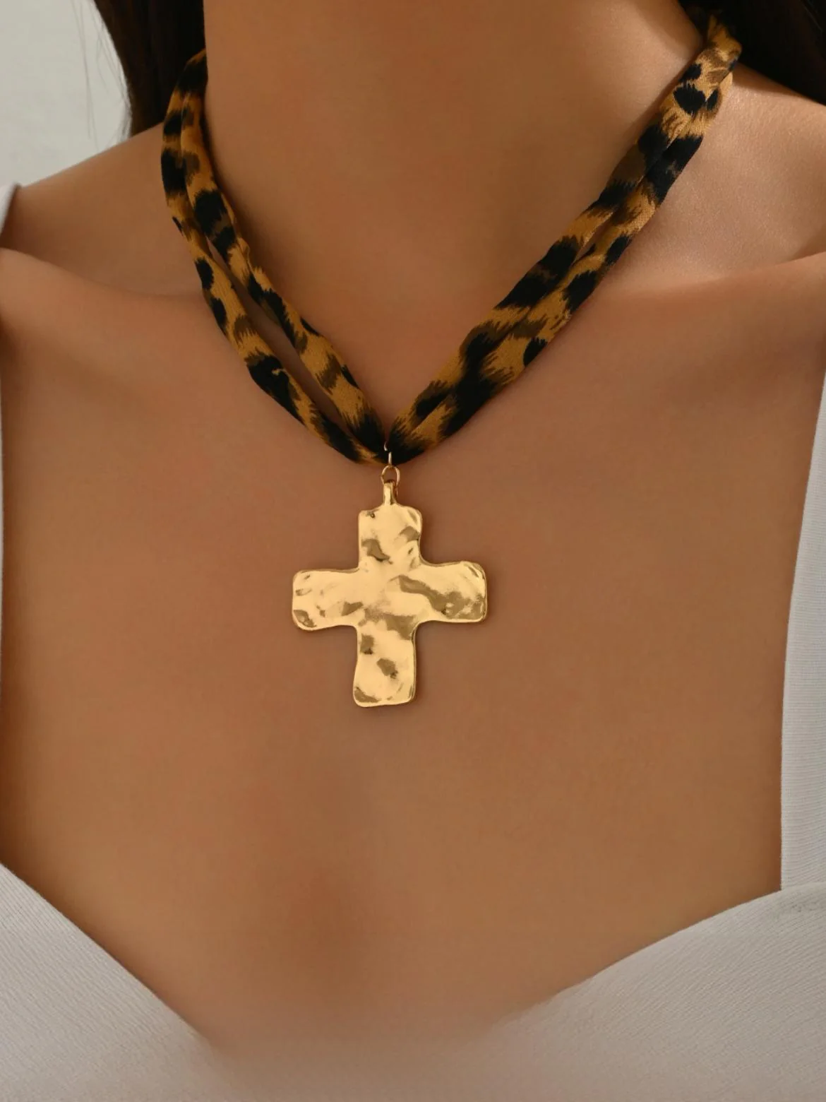 Leopard Print Seashell Starfish Necklace - Image 16