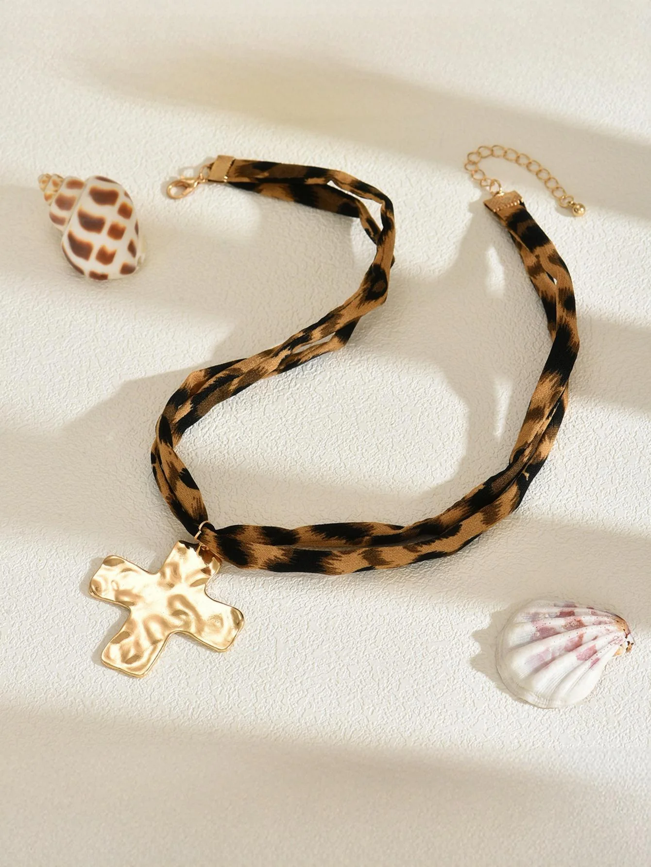 Leopard Print Seashell Starfish Necklace - Image 17