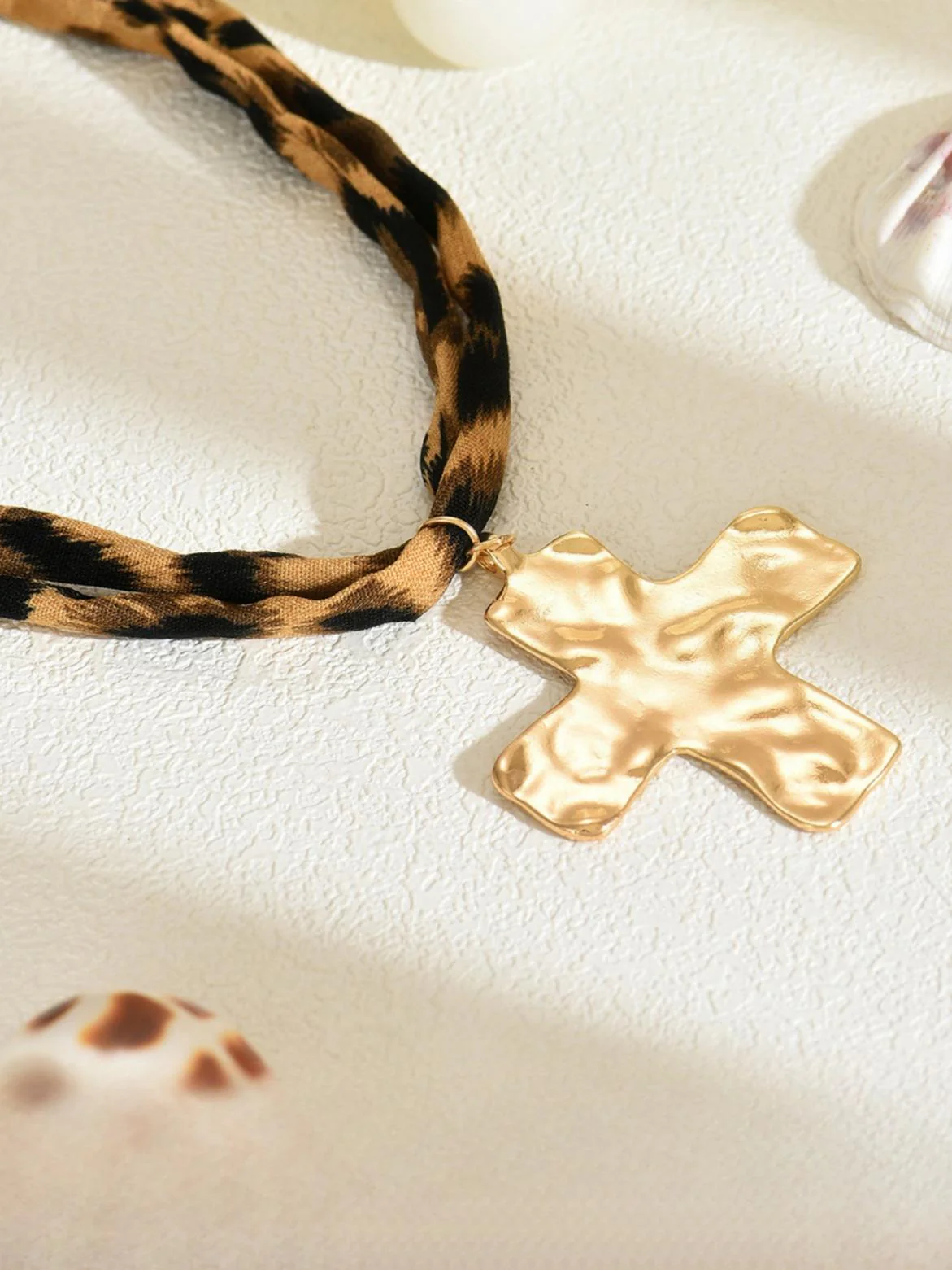 Leopard Print Seashell Starfish Necklace - Image 18