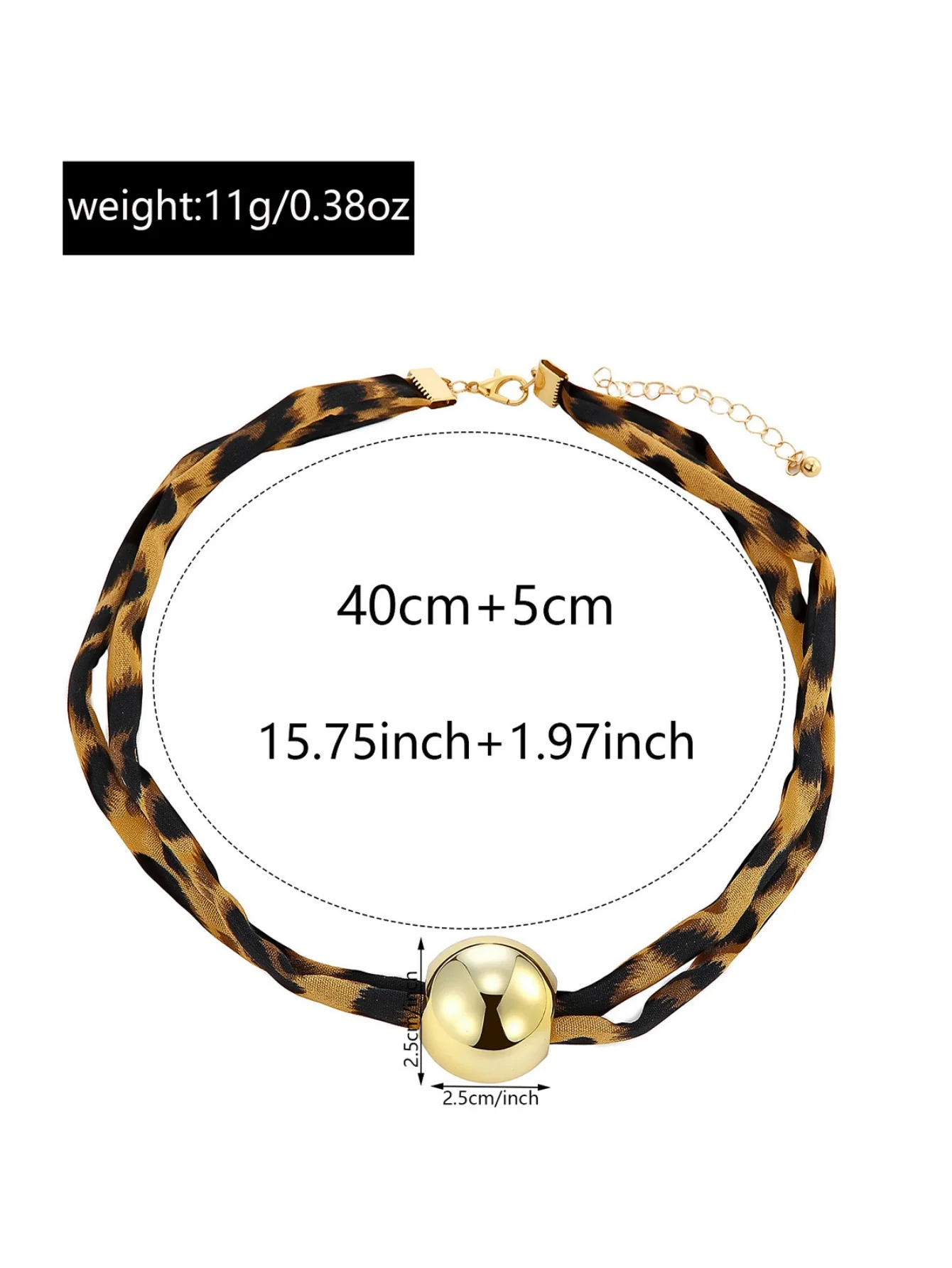 Leopard Print Seashell Starfish Necklace - Image 8