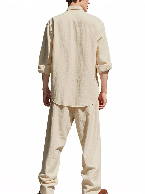 Flax Leisure Loose-fit Breathable Beach Set 2-piece Sets - Image 5
