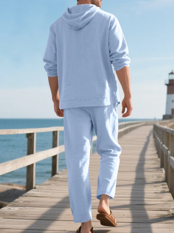 Leisure Flax Beach Hooded Set 2-piece Sets - Image 6