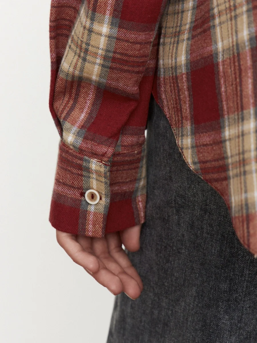 Plaid Oversize Coat Shirts - Image 18