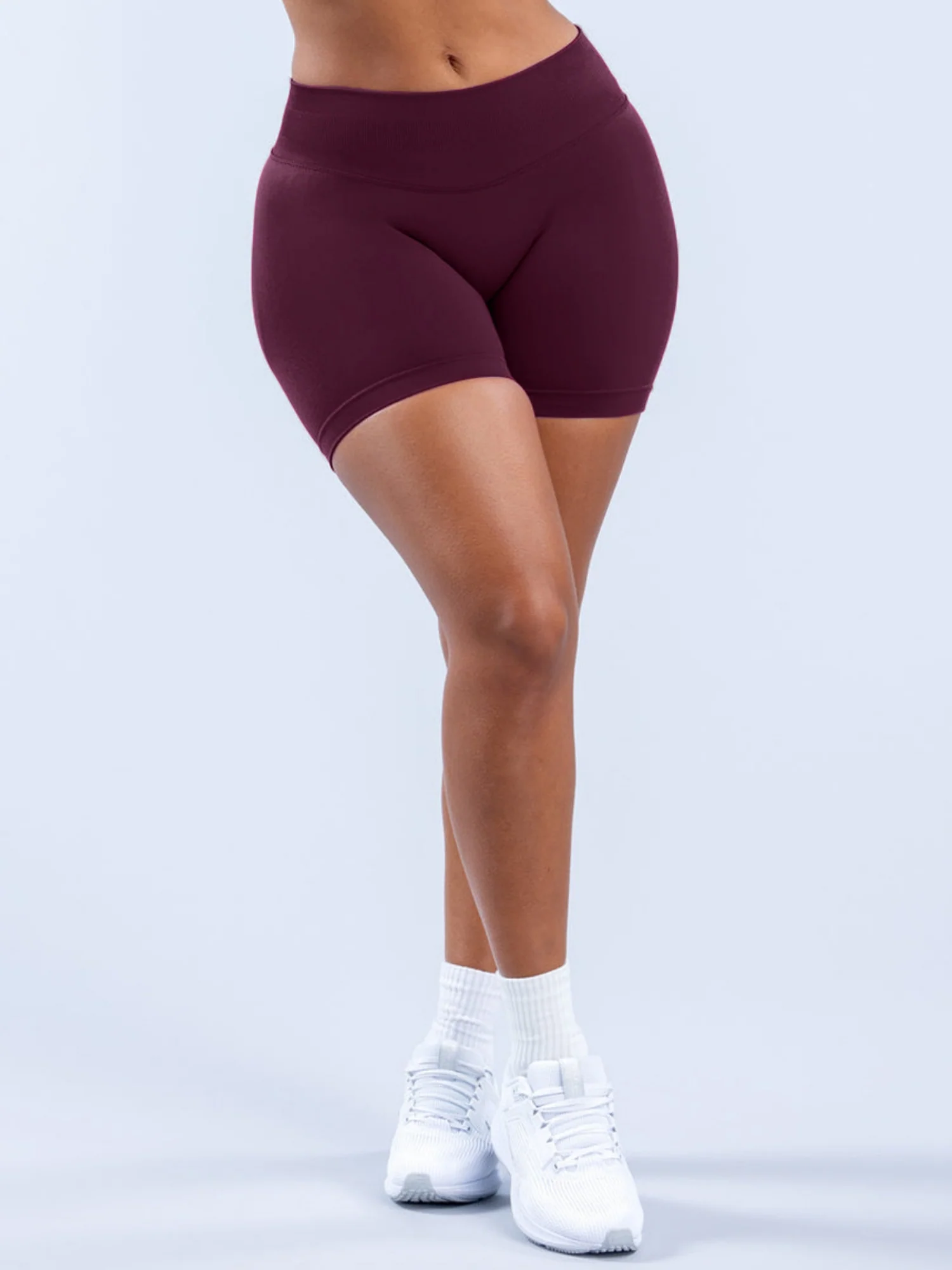 High-waisted, Tummy-flattening, And Butt-lifting Yoga Shorts - Image 5