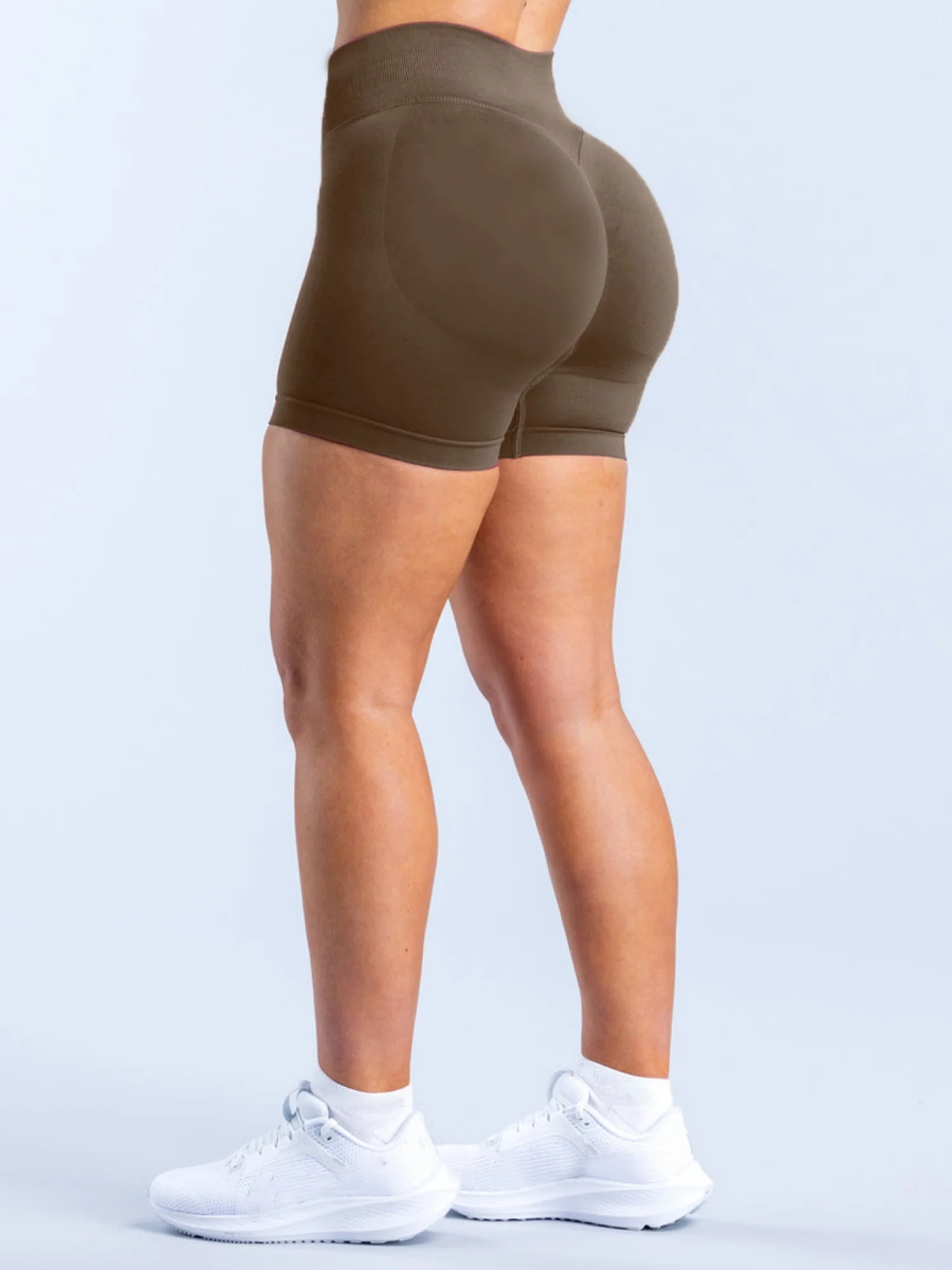 High-waisted, Tummy-flattening, And Butt-lifting Yoga Shorts - Image 6