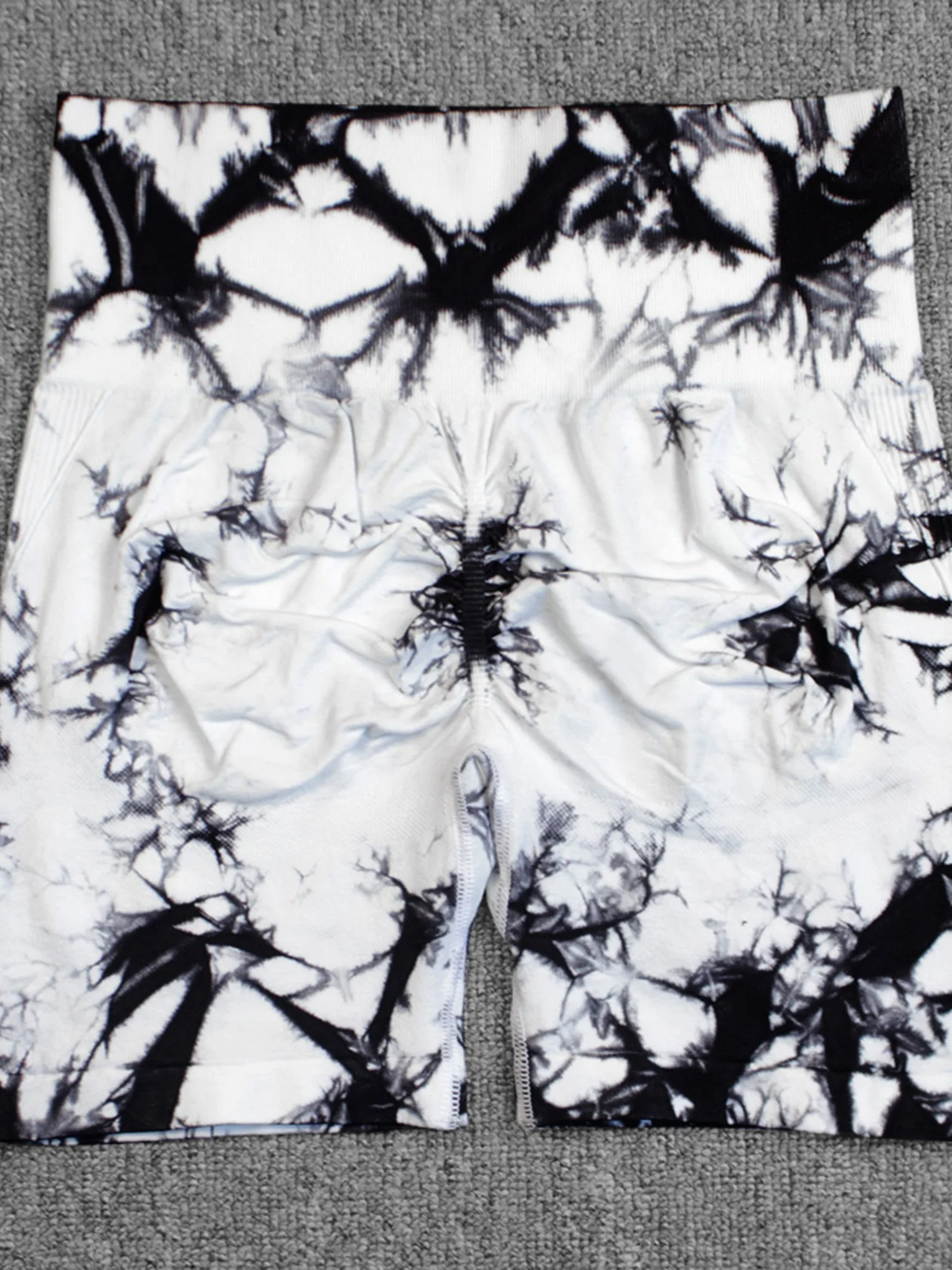 Seamless Tie-dye High-waisted, Tummy-flattening, And Butt-lifting Yoga Shorts - Image 13