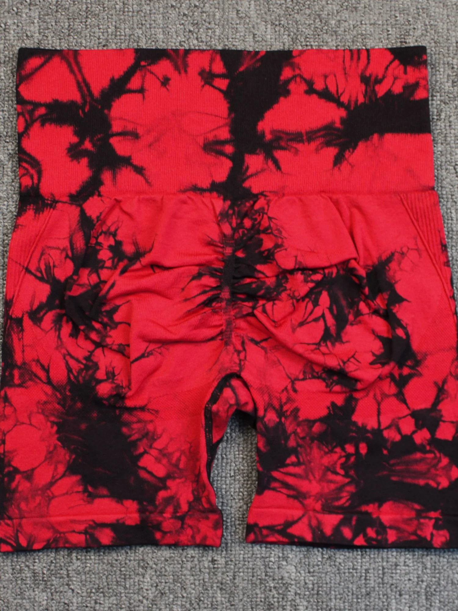 Seamless Tie-dye High-waisted, Tummy-flattening, And Butt-lifting Yoga Shorts - Image 14