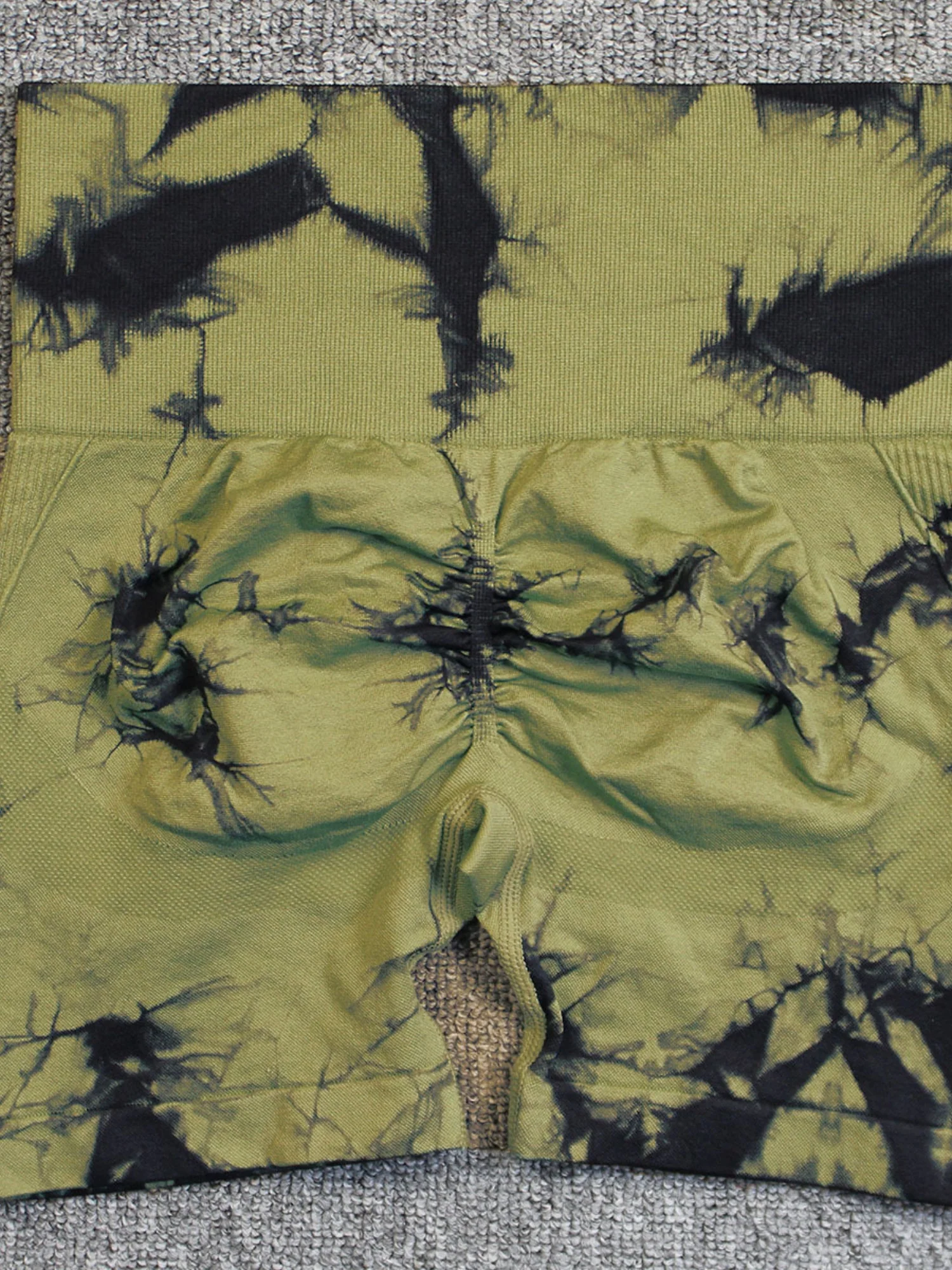 Seamless Tie-dye High-waisted, Tummy-flattening, And Butt-lifting Yoga Shorts - Image 18