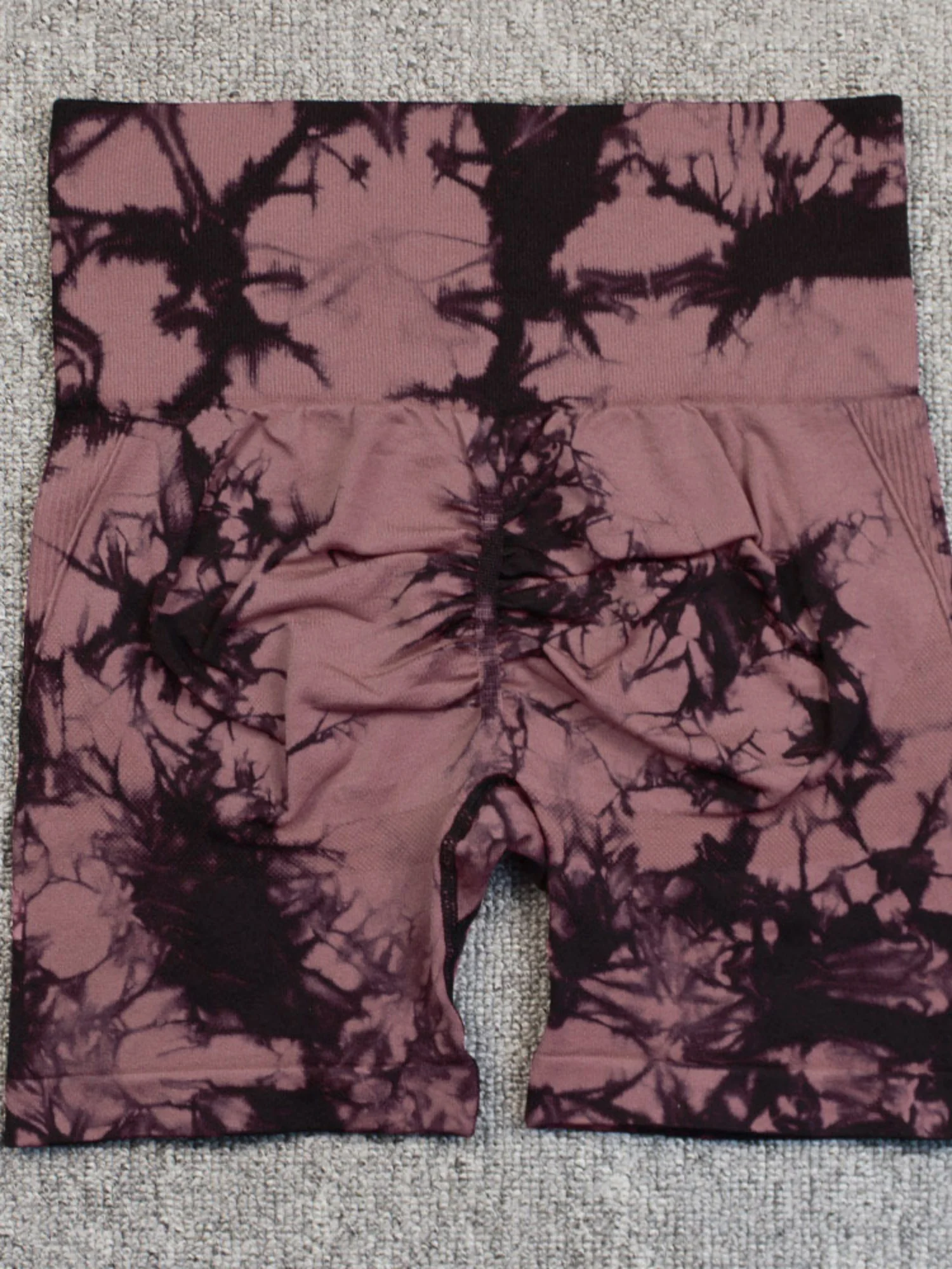 Seamless Tie-dye High-waisted, Tummy-flattening, And Butt-lifting Yoga Shorts - Image 19