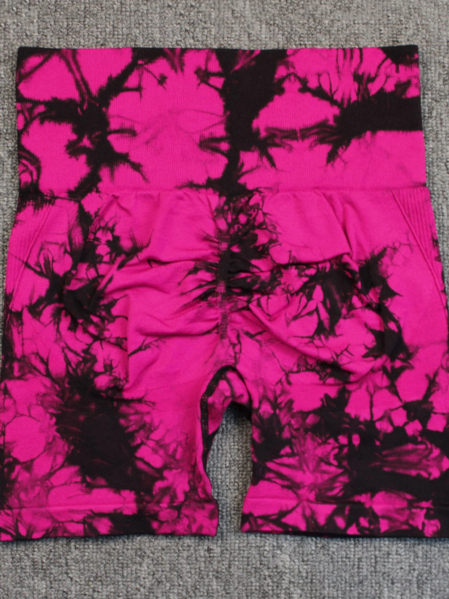 Seamless Tie-dye High-waisted, Tummy-flattening, And Butt-lifting Yoga Shorts - Image 22