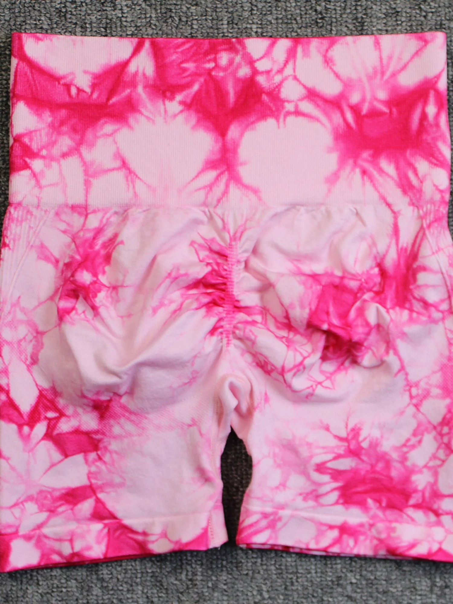 Seamless Tie-dye High-waisted, Tummy-flattening, And Butt-lifting Yoga Shorts - Image 24
