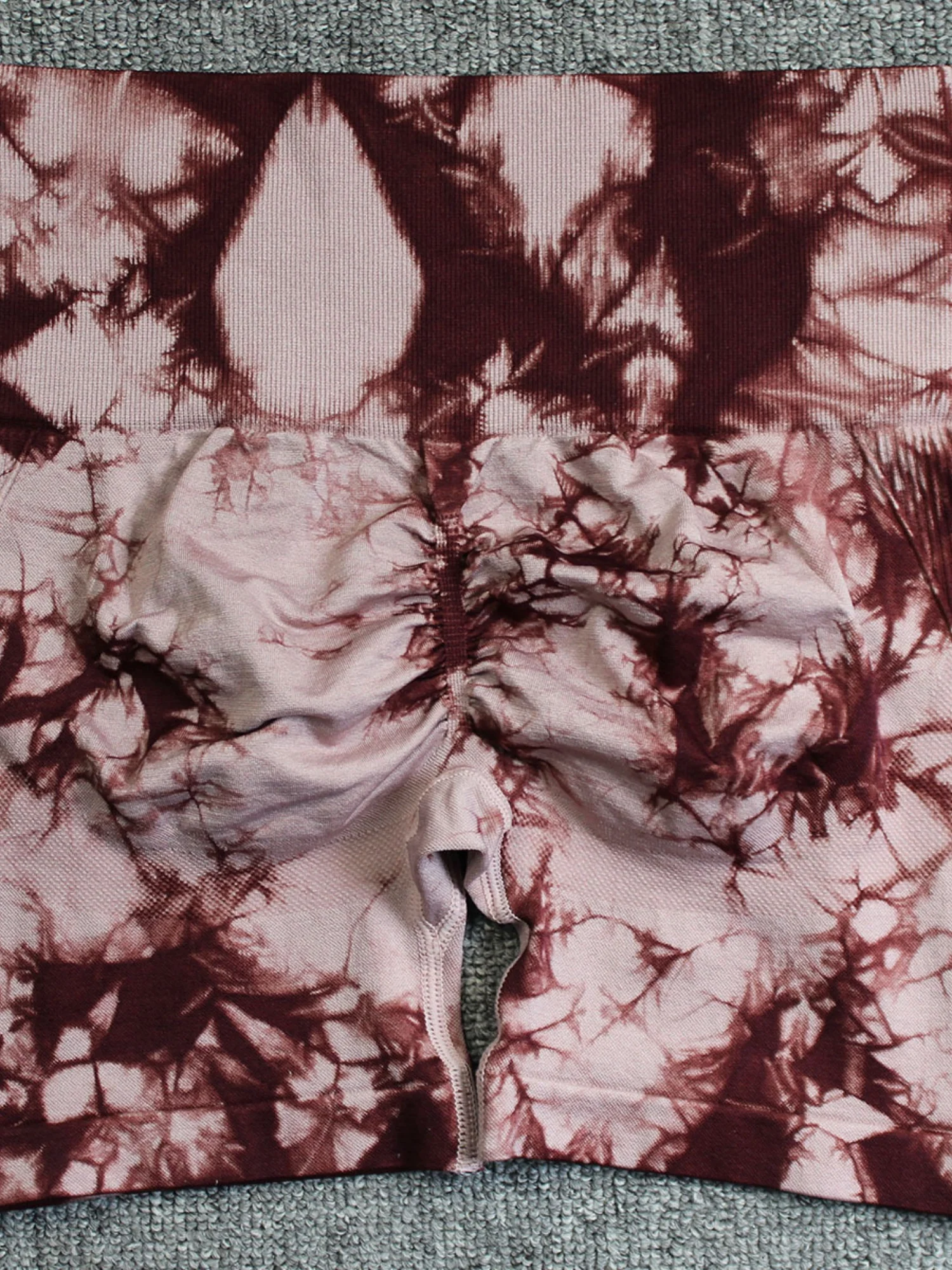 Seamless Tie-dye High-waisted, Tummy-flattening, And Butt-lifting Yoga Shorts - Image 26