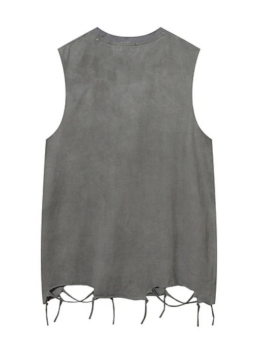 Letter Printed Loose-fit Ins Tank Tops - Image 9