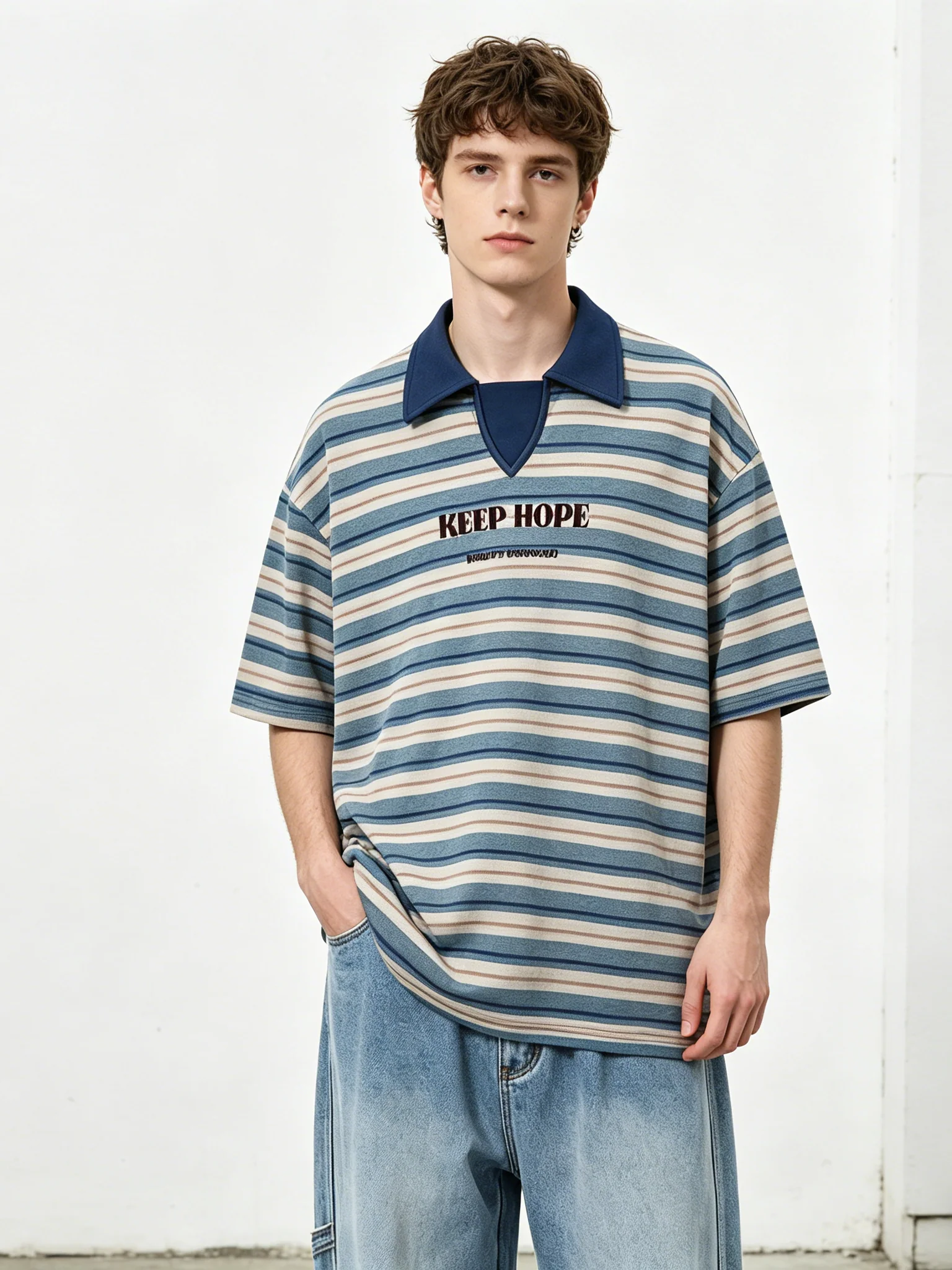 Stripes Loose-fit Ins POLO