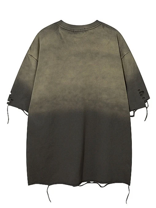 Distressed Ins Loose-fit Vintage T-shirts - Image 4