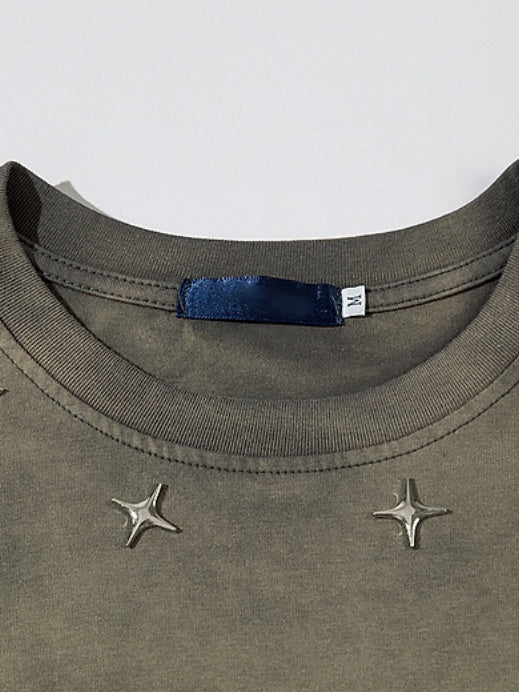 Distressed Ins Loose-fit Vintage T-shirts - Image 5