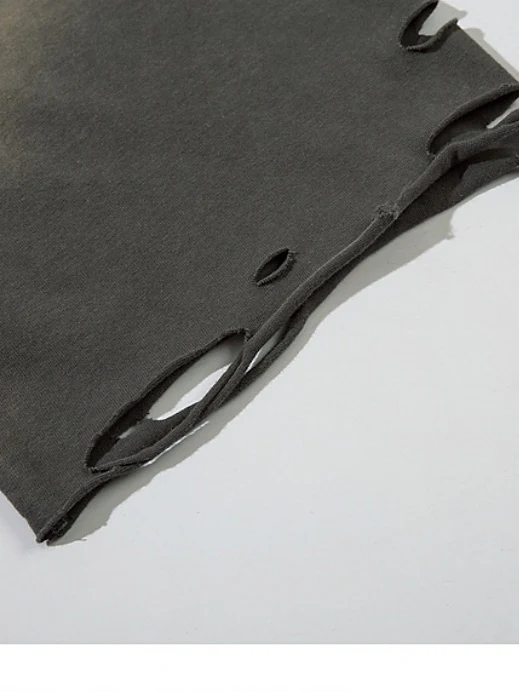 Distressed Ins Loose-fit Vintage T-shirts - Image 6