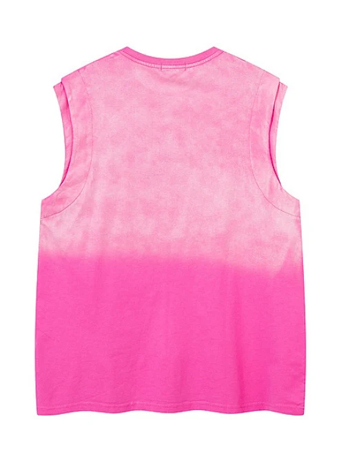 Letter Embroidery Loose-fit Personality Tank Tops - Image 4