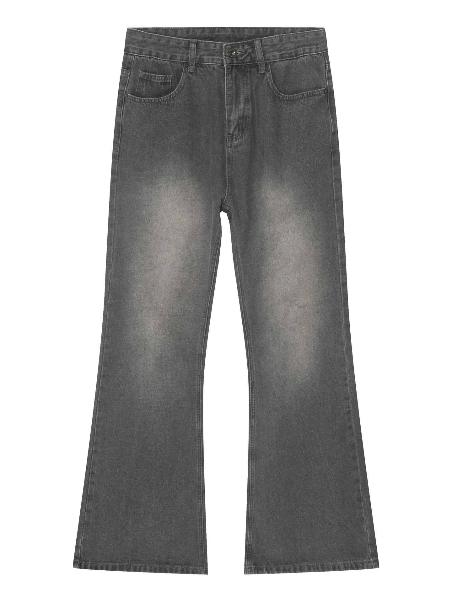 Retro Washed Denim Loose-fit Pants - Image 10