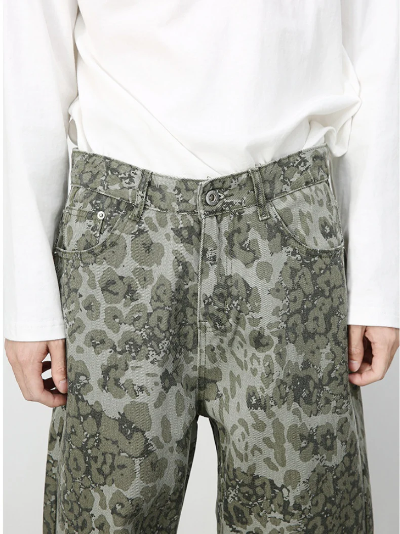 Camouflage Ins Loose-fit Straight-fit Wide-leg Jeans - Image 18