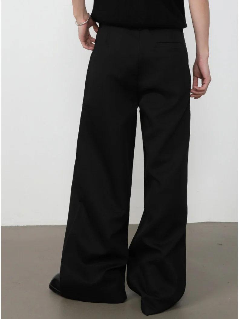 Double Pleat Loose-fit Straight-fit Dress Pants Pants - Image 3