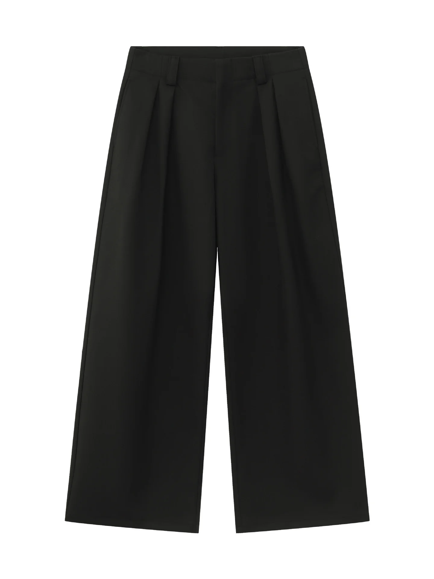 Stereo Double Pleat A-shape Loose-fit Dress Pants Pants - Image 4