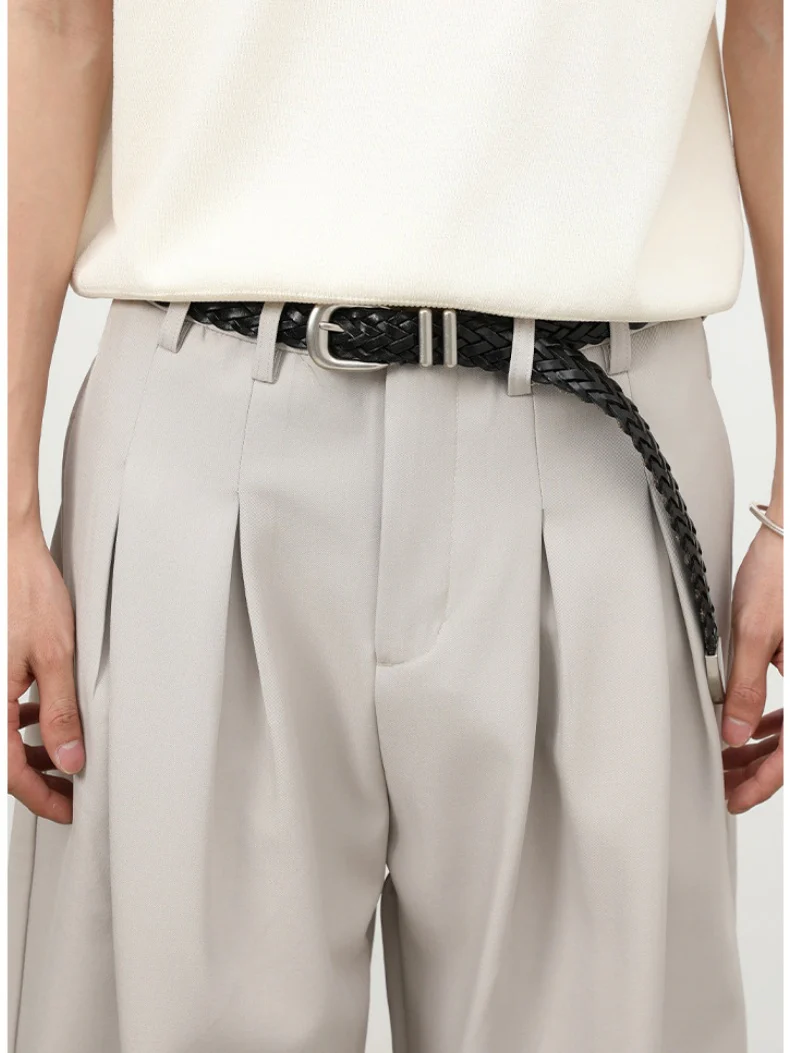 Classic Wide-leg A-shape Dress Pants Pants - Image 5