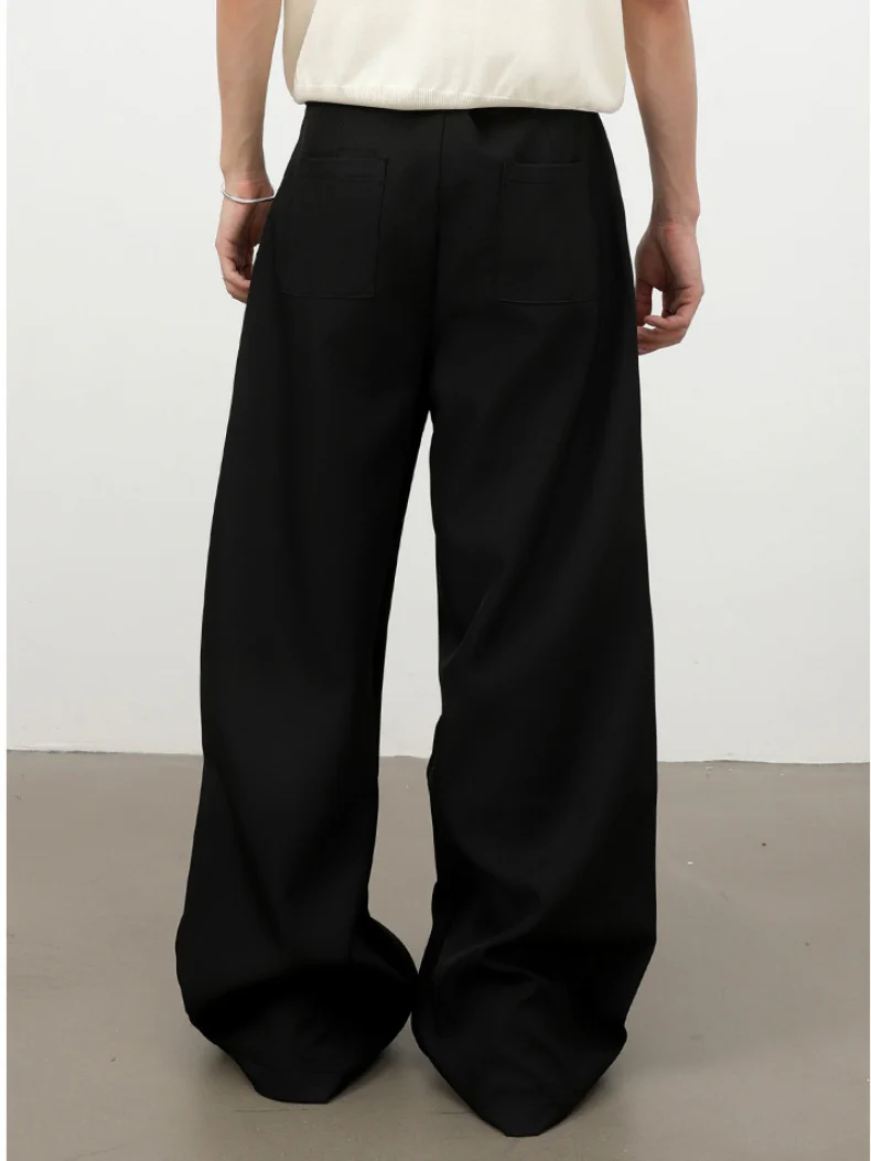 Classic Wide-leg A-shape Dress Pants Pants - Image 7