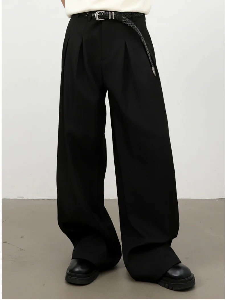 Classic Wide-leg A-shape Dress Pants Pants - Image 8