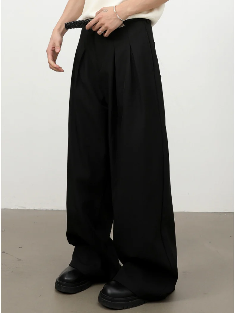 Classic Wide-leg A-shape Dress Pants Pants - Image 9