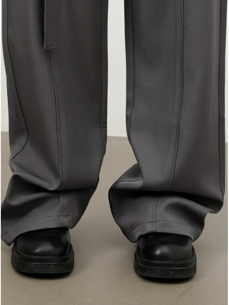 Stereo Multiple Buttons Straight-fit Dress Pants Pants - Image 3