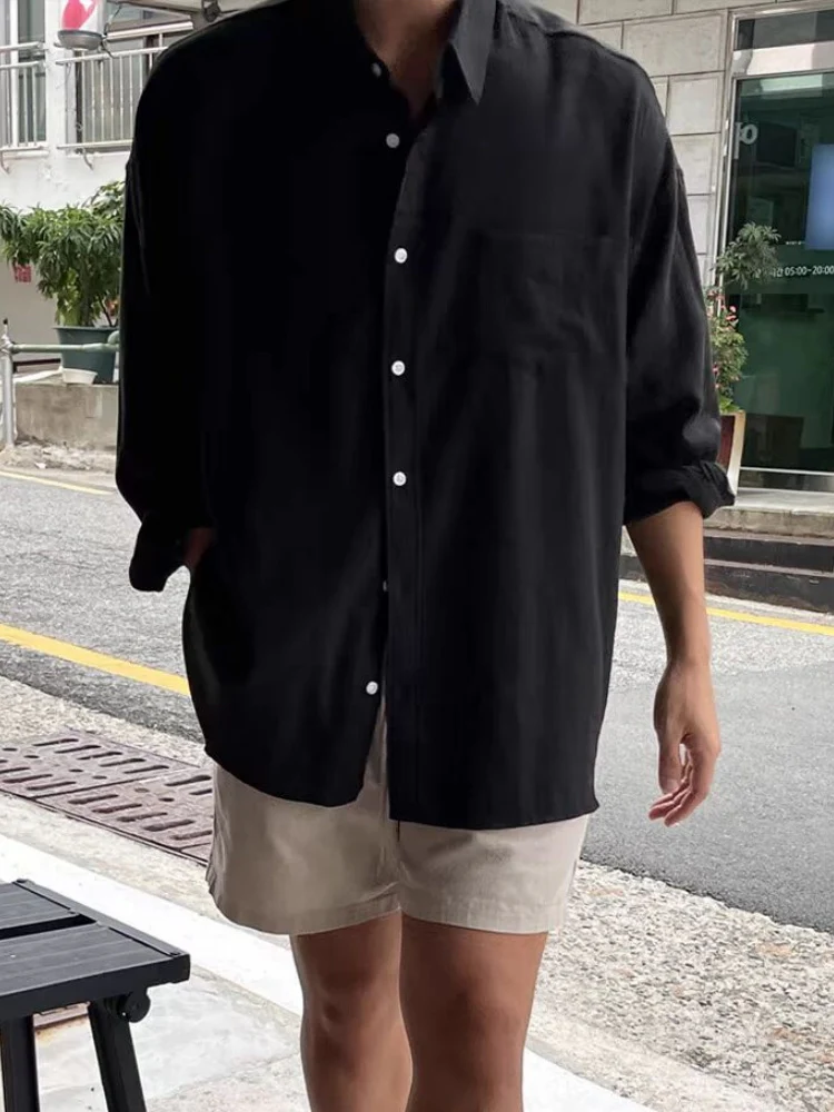 Cotton And Linen Breathable Loose-fit Lightweight Sunscreen Shirts - Image 6
