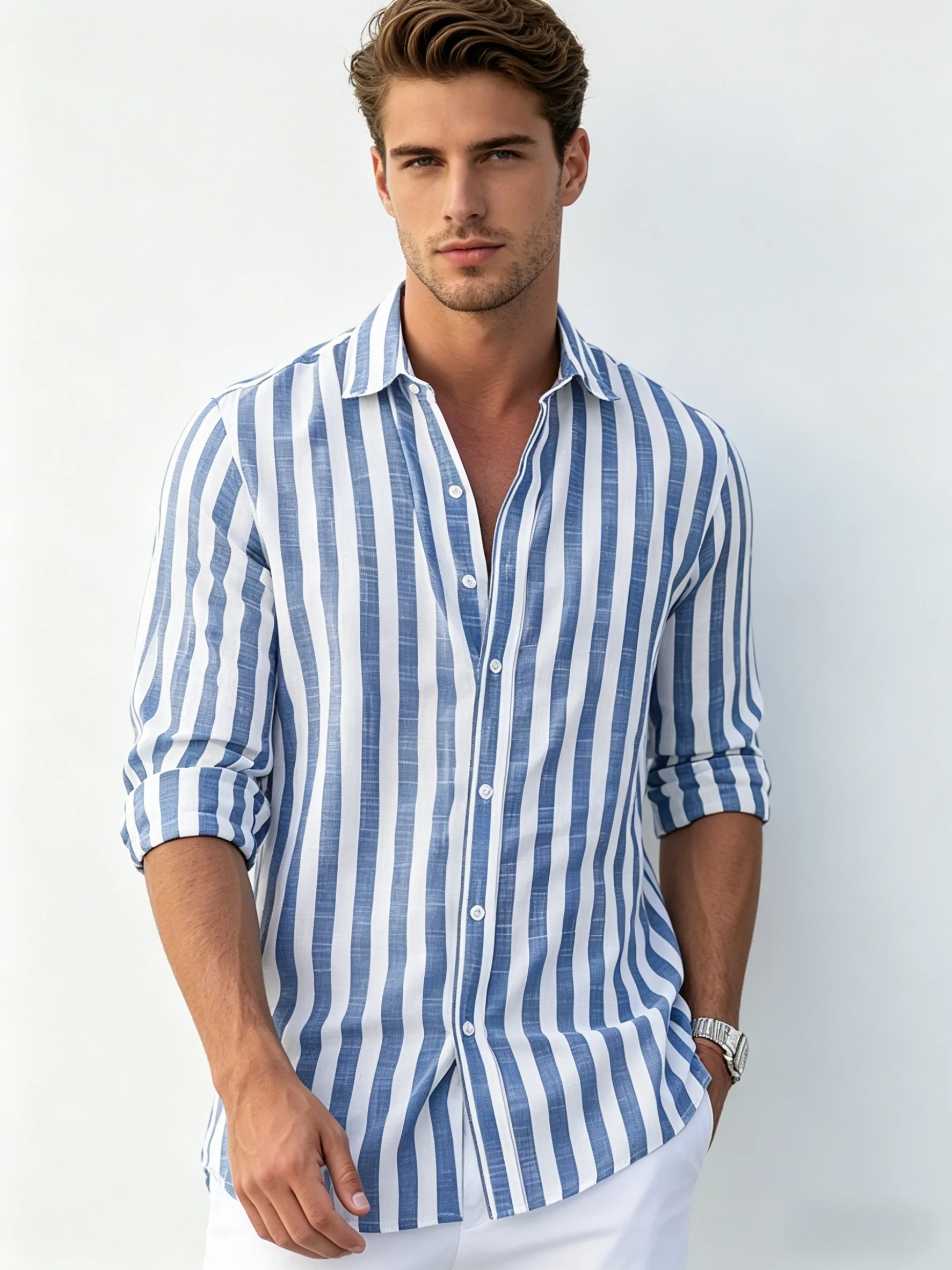 Stripes Leisure Shirts