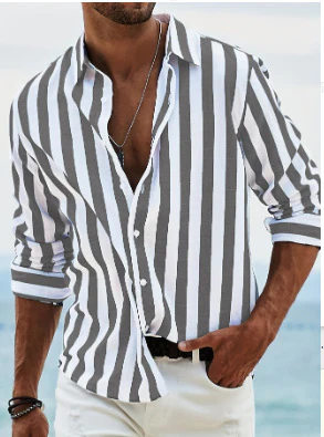 Stripes Leisure Shirts - Image 6