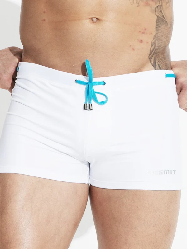 Flat Angle Mid-rise Beach Swimming Trunks - Image 3