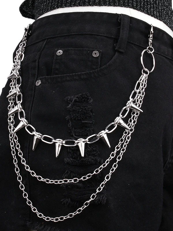 Hip Hop Punk Studs Waist Chains
