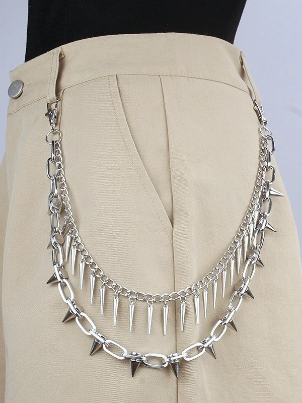 Hip Hop Punk Studs Waist Chains - Image 12