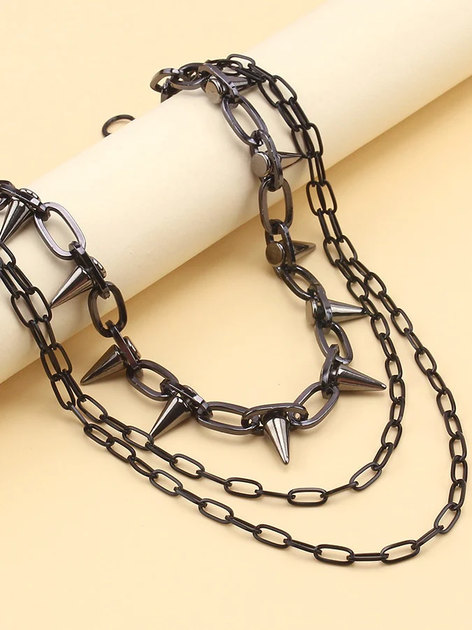 Hip Hop Punk Studs Waist Chains - Image 4