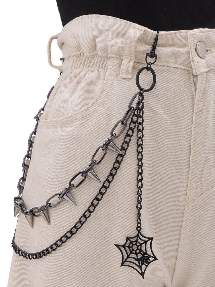 Hip Hop Punk Studs Waist Chains - Image 8